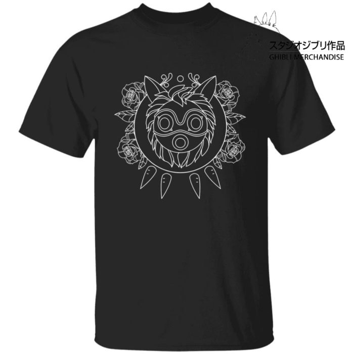 Princess Mononoke Mask in Black and White T Shirt Unisex