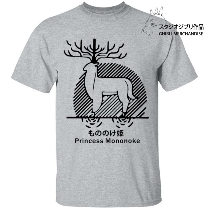 Princess Mononoke - Shishigami Line Art T Shirt Unisex