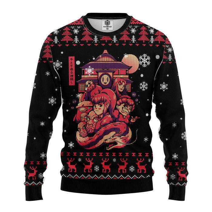 GhibliSpiritedAwayUglySweater1 - Studio Ghibli Store