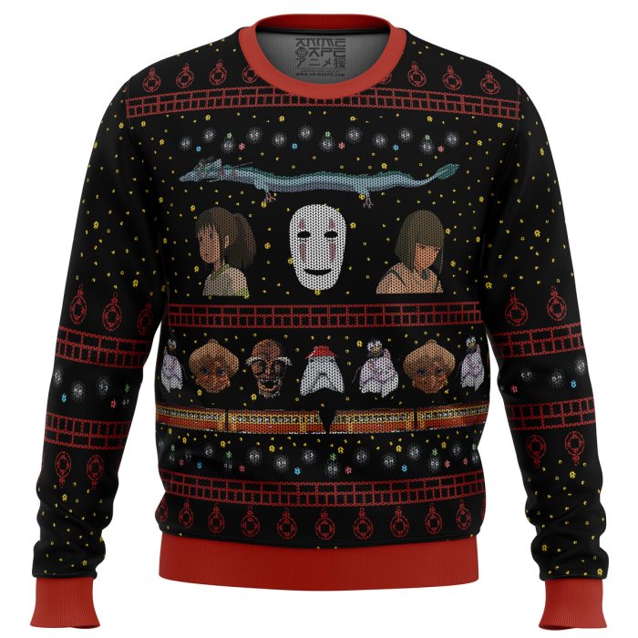 Studio Ghibli No Face Spirited Away men sweatshirt FRONT mockup - Studio Ghibli Store