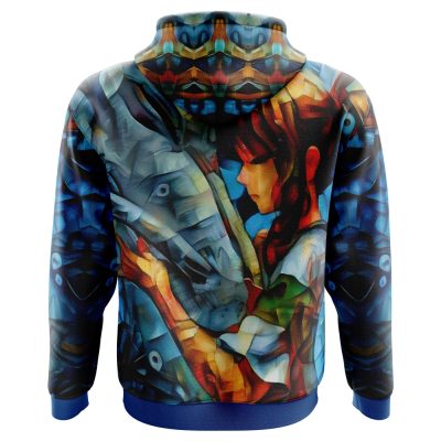 Trippy Spirited Away Studio Ghibli AOP Hoodie 3D BACK Mockup - Studio Ghibli Store