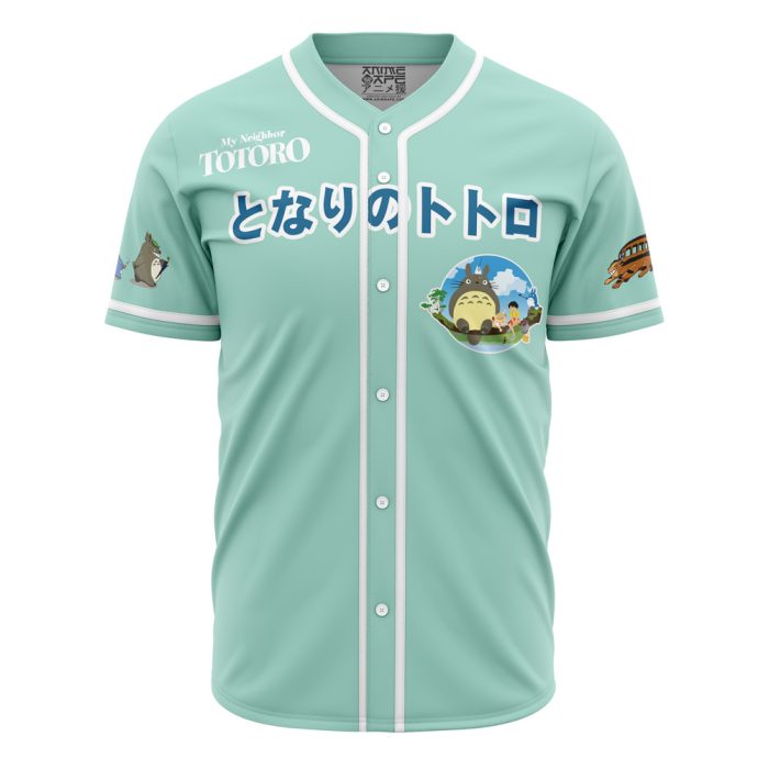 My Neighbor Totoro SG AOP Baseball Jersey FRONT Mockup 1 - Studio Ghibli Store