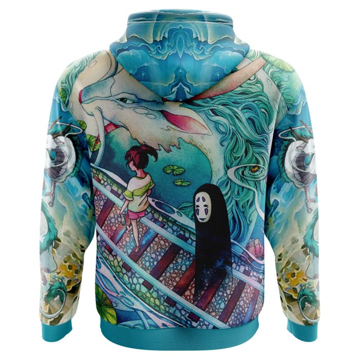 Mythical Spirited Away Studio Ghibli AOP Hoodie 3D BACK Mockup 1 - Studio Ghibli Store