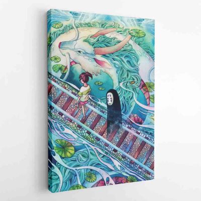 Mythical Spirited Away Studio Ghibli CWA Portrait CPW hanging 1 - Studio Ghibli Store