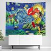 Ponyo Starry Night Studio Ghibli Wall Tapestry Horizontal Main 1 - Studio Ghibli Store