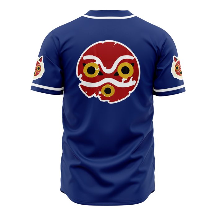 Princess Mononoke SG AOP Baseball Jersey BACK Mockup 1 - Studio Ghibli Store