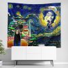 Spirited Away Starry Night Studio Ghibli Wall Tapestry Horizontal Main 1 - Studio Ghibli Store