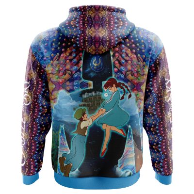 Trippy Castle in the Sky Studio Ghibli AOP Hoodie 3D BACK Mockup 1 - Studio Ghibli Store