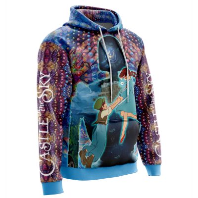 Trippy Castle in the Sky Studio Ghibli AOP Hoodie 3D RIGHT Mockup 1 - Studio Ghibli Store