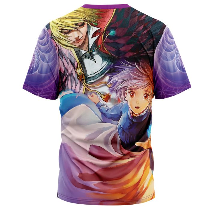 Trippy Howls Moving Castle Studio Ghibli T Shirt 3D BACK Mockup 1 - Studio Ghibli Store