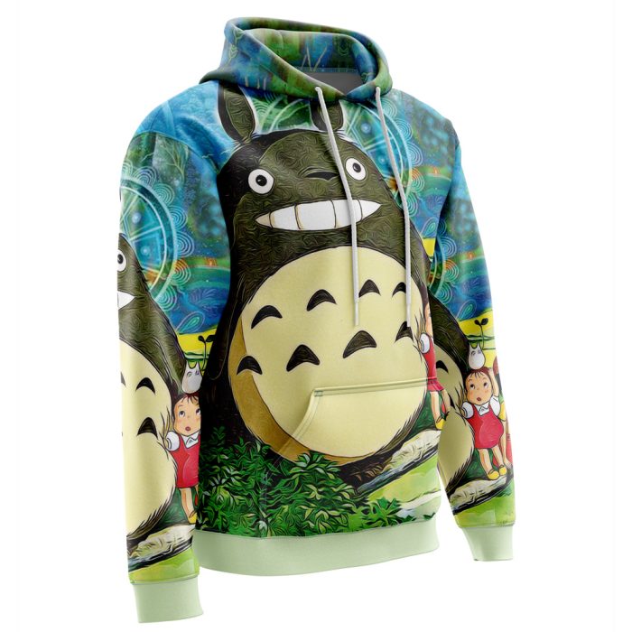 Trippy My Neighbor Totoro Studio Ghibli AOP Hoodie 3D RIGHT Mockup 1 - Studio Ghibli Store