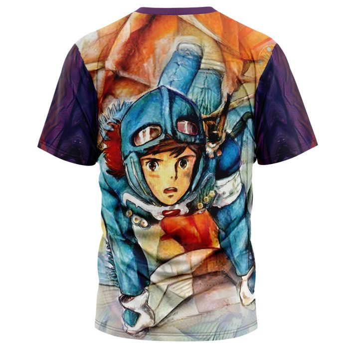 Trippy Nausicaa of the Valley of the Wind Studio Ghibli T Shirt 3D BACK Mockup 1 - Studio Ghibli Store