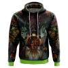 Trippy Princess Mononoke Studio Ghibli AOP Hoodie 3D FRONT Mockup 1 - Studio Ghibli Store