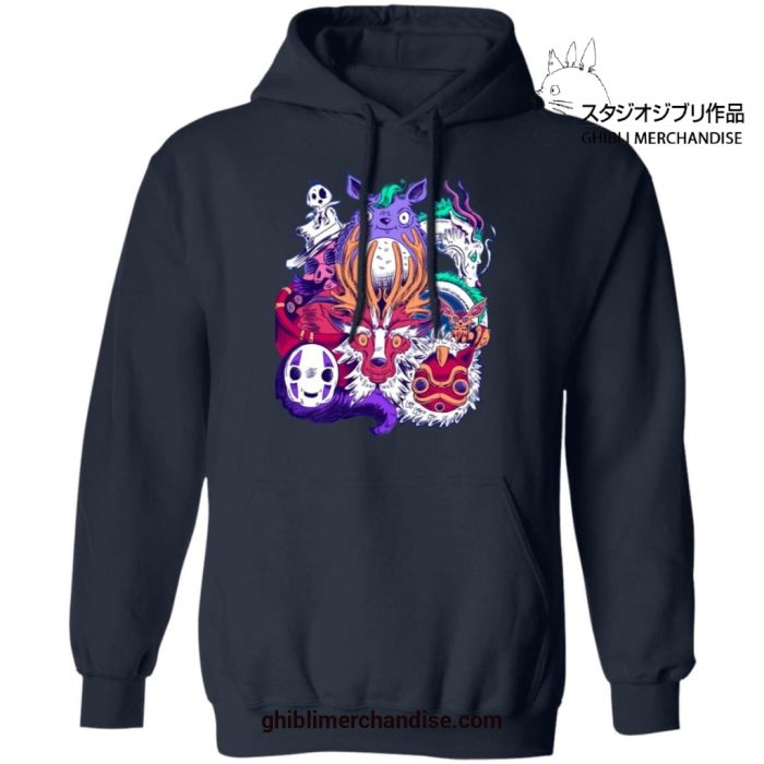 Creepy Style Ghibli Characters Hoodie