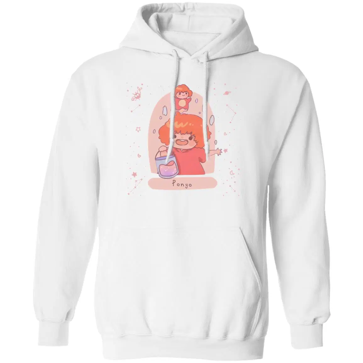 Ponyo on the Cliff by The Sea Fanart Hoodie - Studio Ghibli Store