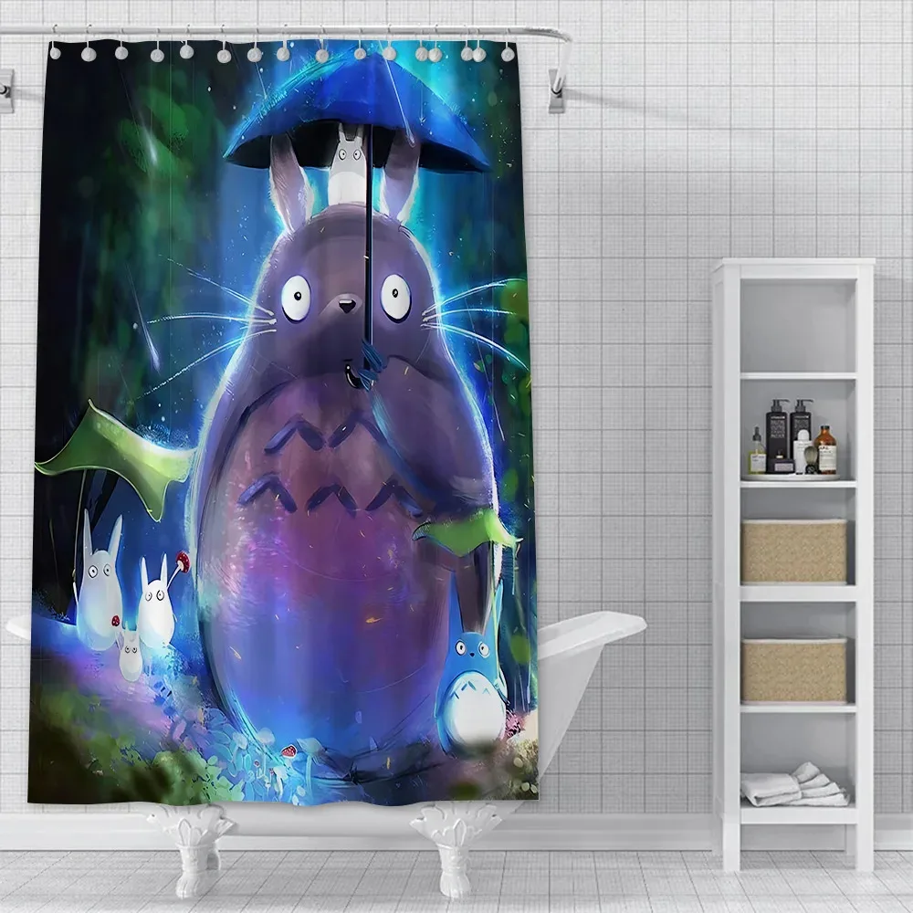 Studio Ghibli Totoro Colorful Shower Curtain